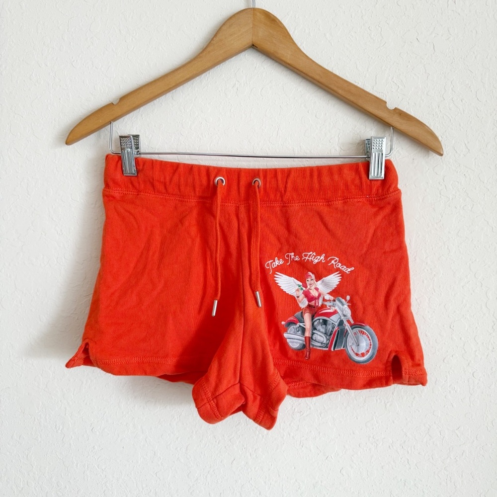 Boys Lie High Road Orange Shorts Size Small